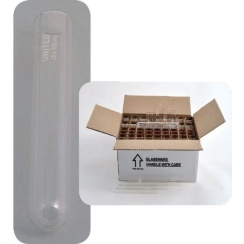 United scientific 10 x 75 mm test tubes without rim